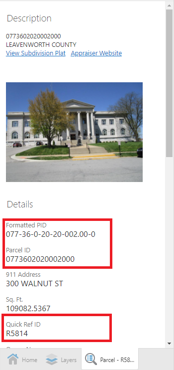 ParcelInfoTab_PIDQRID